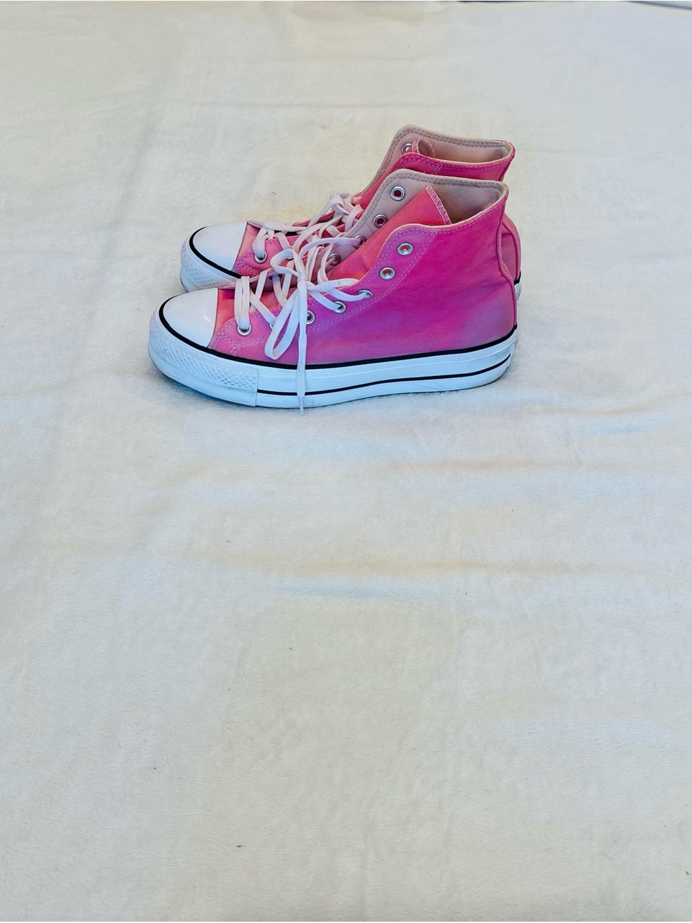 Converse Women’s Light Pink High-Top Platform Sneakers size 10 - Picture 10 of 10